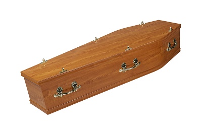 Unattended funeral coffin
